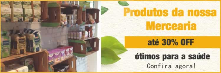 Produtos Orgânicos Mercearia com desconto